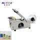 Semi Automatic Low Cost Bottle Labeling Machine Paper Plastic Metal Label Type 500-1000 BPH Capacity