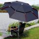 Double Layers Fishing Outdoor Patio Umbrella With Tilt Canopy