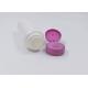 White Body Cylinder PE Plastic Bottle For Powder 50ml 250ml Pink Cap