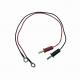 Banana Head Probe Cable Harness Assembly Black Red Thermocouple Wire 300mm 055