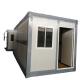 Portable 20ft Prefabricated Foldable Container Homes with Galvanized Steel Frame