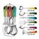 Sustainable Kitchen Accessories 2024 TPR Material Utensil Set with Stainless Steel