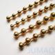 Gold Stainless Steel Metal Bead Ball Curtains Chain For Architectural