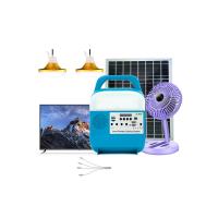 Powered Portable Solar Camping Light Home System Kits SRE-815B With Fan