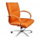 40HQ Ergonomic Leather Office Swivel Chairs Revolving Height Adjustment SGS