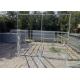 Sheep farm gate fence 40*80mm Oval rail 1.3m tall goat panel 6 bar cattle yard hot dipped galvanized