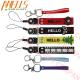 Polyester Twill Strap Key Chain Merrow Border 9C PMS Lanyard Key Chain