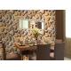 Cobblestone Printing Natural Style 3D Home Decoration Wallpaper CE / ISO / SGS / CSA Test