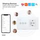 Wifi Wall Smart Plug And Switch Tuya Smart App Light Switch With Plug Combo