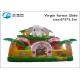 Customized Birthday Party Inflatable Slide , Inflatable Bounce House With Slide
