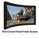 Wonderful Photo 92 Inch Arc Fixed Frame Wall Mount 4k Projection Screens 16:9 Format