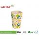Tall Straight Bamboo Fibre Coffee Cup Non - Toxic Endurable Light Weight With Decal