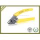 Yellow Color Fibre Optic Cable Stripping Tools 2 Port Fiber Optic Striper