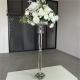 Modern Wedding Flower Stand Crystal Floral Pillar Stand Table Decoration