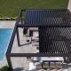 Adjustable Louvered Aluminum Pergola Landscape Shade With Retractable Canopy
