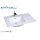 Ceramic Counter Top Wash Basin AB8003-80L Single Hole White Color