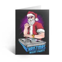 Eco - Friendly Lenticular Printing Services Holiday 3D Lenticular Greeting Card Cartoon