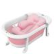 PP TPE Folding Baby Bath Tub Environmental friendly Pink Blue Open size 79*21cm