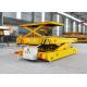 Electric Platform Truck For Material Handling Powered Drivable Transfer Cart with Scissor Lift