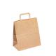 Foldable Grocery Supermarket Small Flat Handle Paper Bag