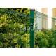 Green Polyester Wire Mesh Fence , Easy Install Welded Security Fence Panels