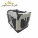 600D Polyester Outdoor Pet Gear With PVC Portable Soft Pet Carrier Crate