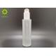 4oz 120ml Empty Frosted Glass Cosmetic Bottles With White Color Pump Sprayer