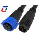 M19 12 Gauge Waterproof Cable Connector 2 Pin Male Female Connector Plug