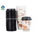 CPLA Plastic Lid Hot Cold Drink Paper Cups Hot Insulated Disposable Cups