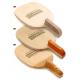 Professional Ping Pong Paddles With Firwood , Wooden Cork Handle Table Tennis Rackets