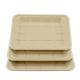 Sugarcane Bagasse Compostable Paper Food Tray 8*6inch  eco-friendly 100% biodegradable