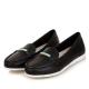 high quality black slip-up leather shoes cowhide shoes brand name shoes women loafers designer loafers BS-L1