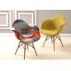 Wear Resistant Patchwork Dining Chair , Upholstered Dining Room Chairs With Arms