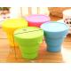 Portable Folding Silicone Cup with Lid For Travel 170ml