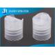 Transparent Round  Push Pull Plastic Flip Caps Customized For Cosmetic Products