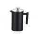Black Color Double Wall Coffee Plunger Ss French Press Coffee Maker 27/34/51oz