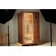 220v 1 Person Ceramic Infrared Sauna Room with Tempered Glass Door