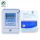 Blue Single Phase Prepaid Energy Meter IC Card Local Control Smart Meter Types