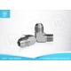 37° Cone Hydraulic JIC Male Elbow Adapters , BSPT Male Hydraulic Flared Fittings
