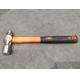 Ball pein hammer(XL0051-2) with polishing surface, colors rubber handle, durable quality and good price