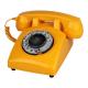 Rotary Corded Landline Phone Volume Adjustable Golden Vintage Landline Phone