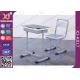 Plywood Steel Tube Single Learning Desk And Chair For Student 5 Years Warranty