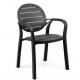 new style modern outdoor plastic dining arm chair furniture