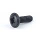 Black Oxide Alloy Steel Phillips Screw With Washer , Flanged Round Head Screws