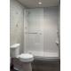 Light Texture Cultured Marble Shower Walls With Back Panels Scratch Resistent
