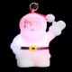 promotional gifts Santa Claus shaped PVC Color change LED Flashing Keychain CE, RoHS