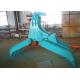 Wide Design Mechanical Grapple / Grab for Kobelco SK200 Excavator
