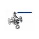 Stainless Steel  Tri Clamp Ball Valve Non Retention For Food Pharmaceutical