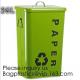Household Metal Tin Garbage /Dust Bin,Metal Dog Pet Food Storage Bin Tin/Galvanized Trash Can/Garbage Bin,Store Supplies