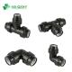 Round Head Code Pn10/12/16 Black Plastic PP Compression Pipe Fitting Elbow for Irrigation